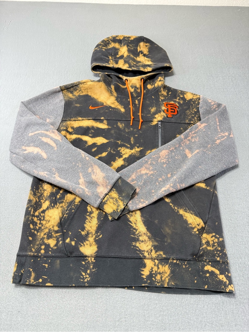 Nike BSBL San Francisco Giants Genuine Merch Blk/ Bleach Dye Hoodie